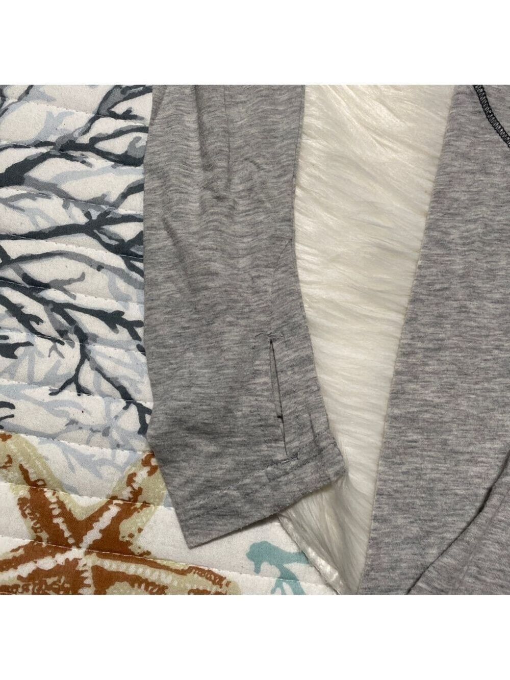 Athleta womens Long Sleeve tunic/Tee S Gray - Picture 6 of 9